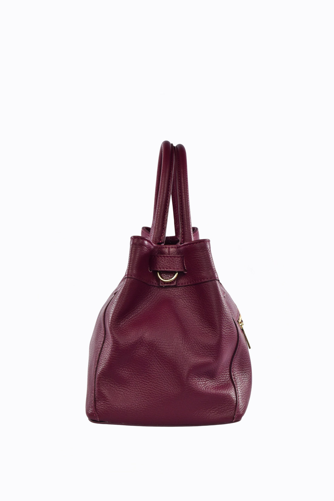 HELENA BAG IN BURGUNDY TOGO LEATHER