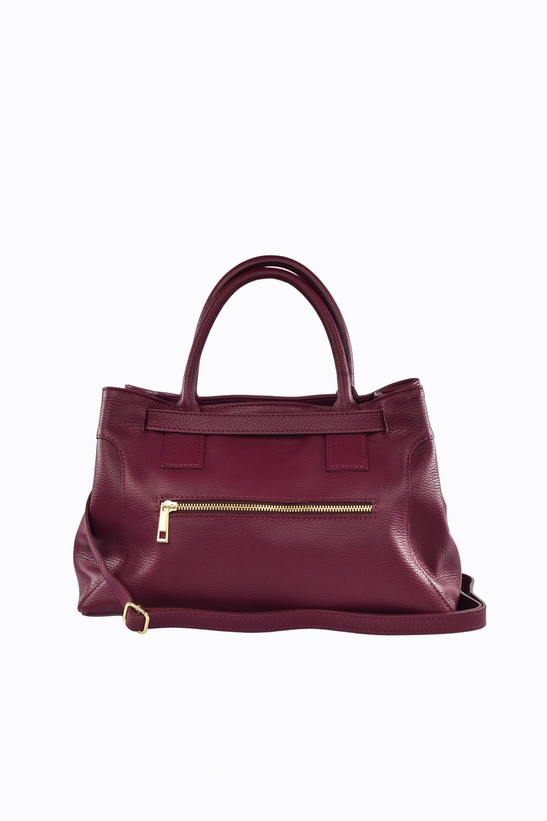 HELENA BAG IN BURGUNDY TOGO LEATHER