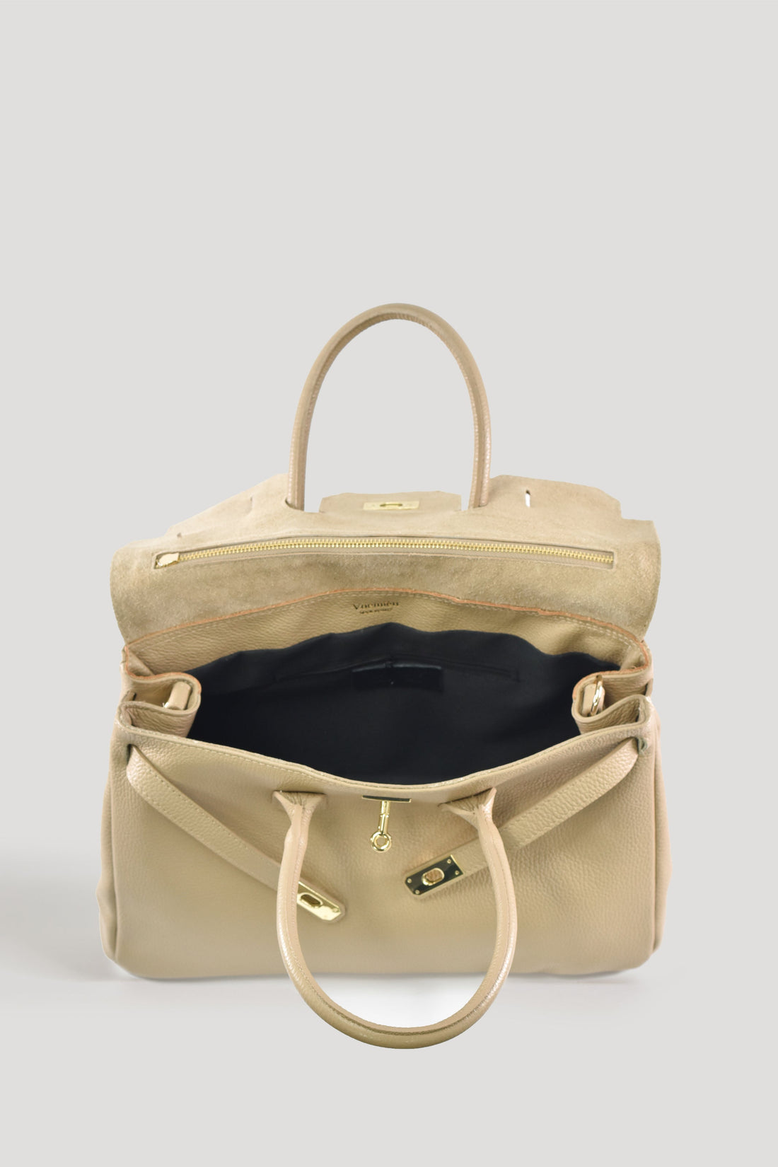 Elizabeth Bag in Togo Leather Light Taupe