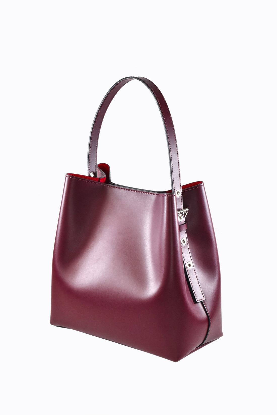 Melany Bag in Burgundy Brushed Leather