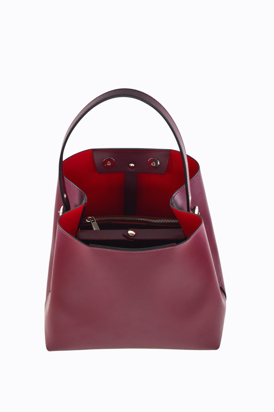 Melany Bag in Burgundy Brushed Leather