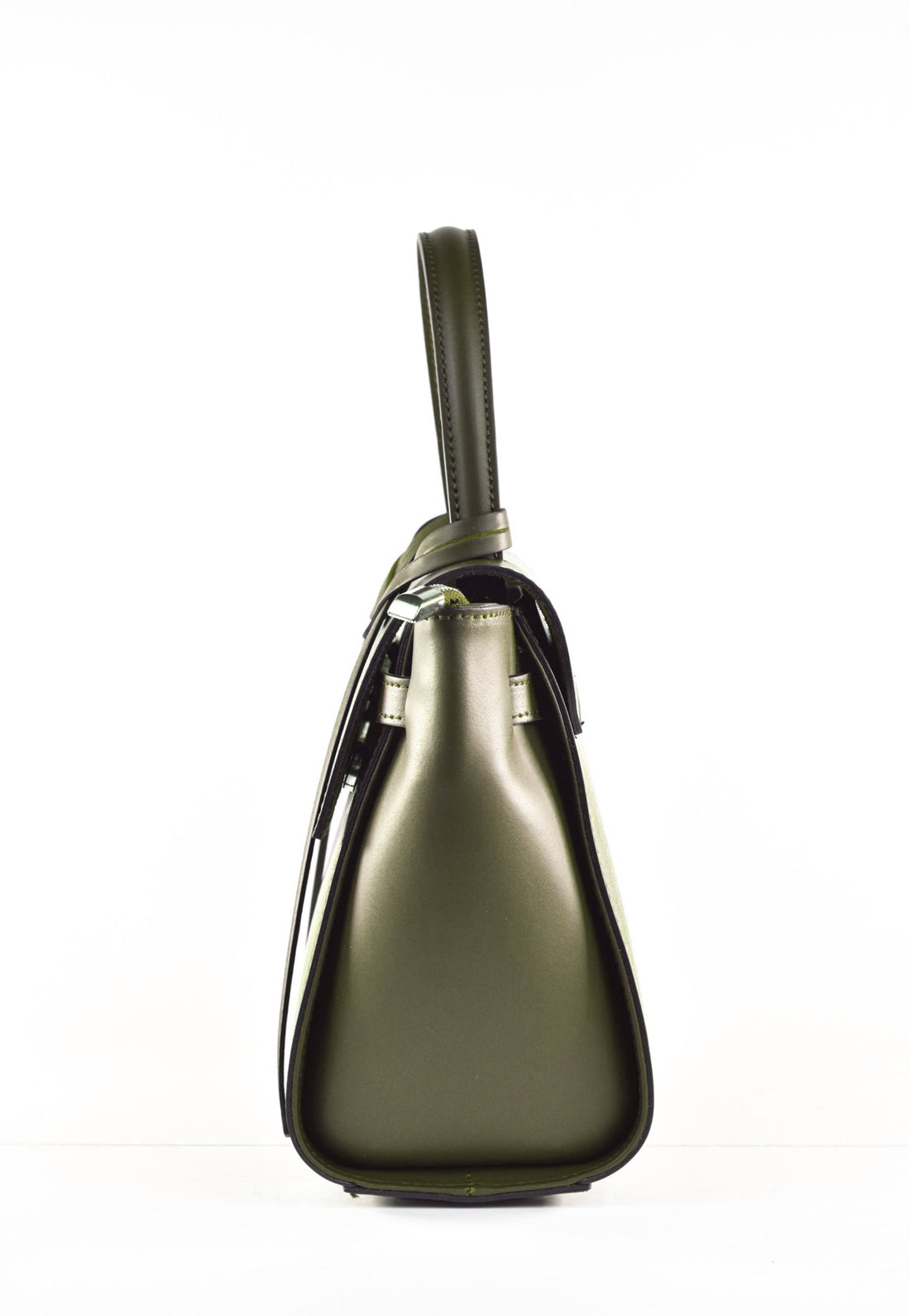 Miù Bag in Brushed Military Green Leather
