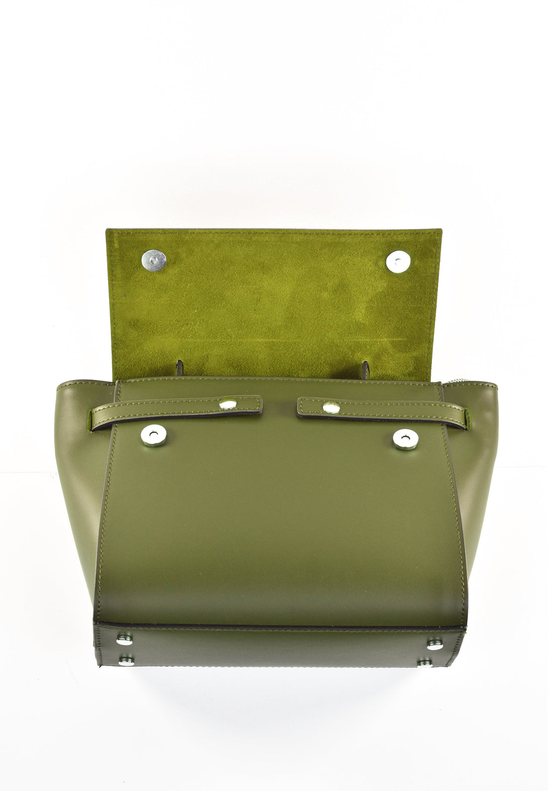 Miù Bag in Brushed Military Green Leather