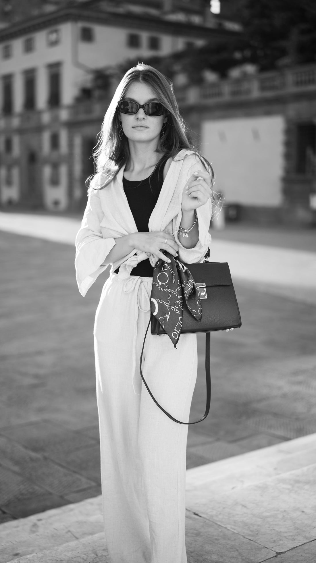 Marigold bag in tan Saffiano leather