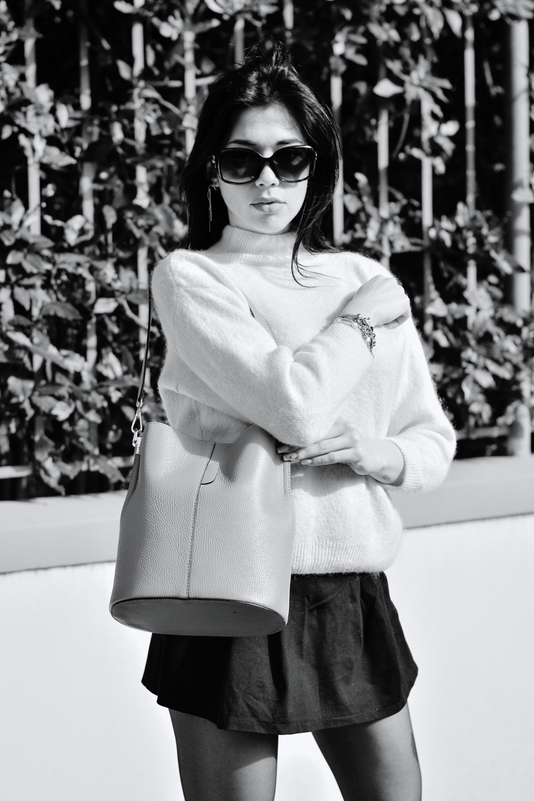 Giusy Bag in White Dollar Leather