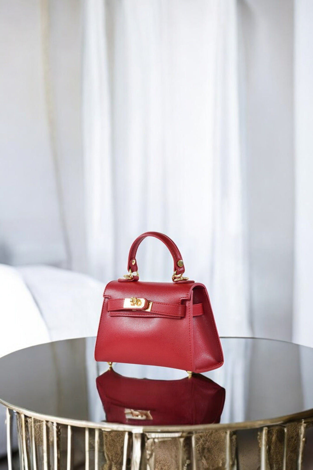 Victoria Bag in Dark Red Epson Leather