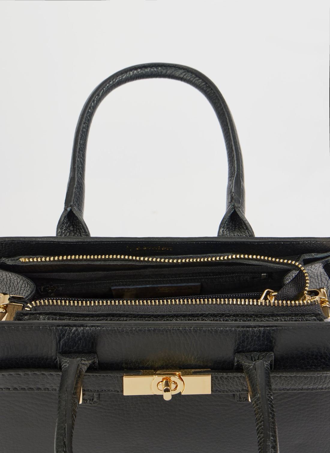 Grace Bag in Black Togo Leather