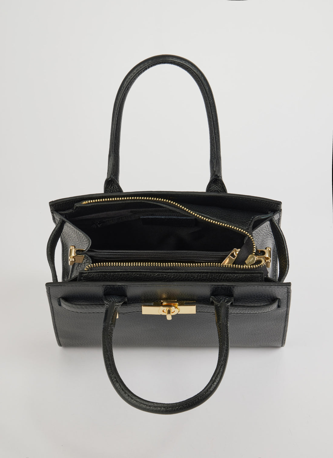 Grace Bag in Black Togo Leather