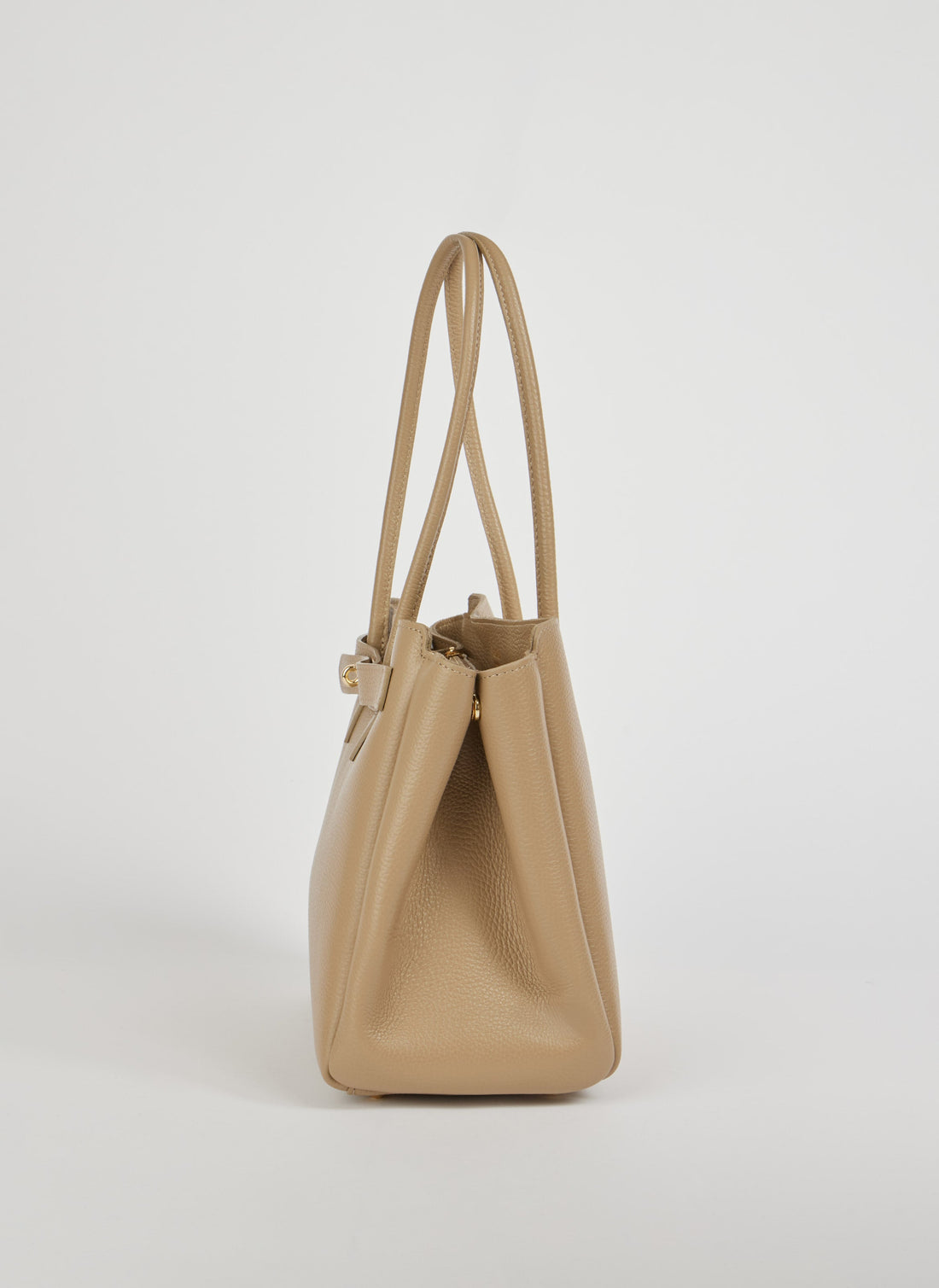 Béatrice Bag in Togo Leather Light Taupe