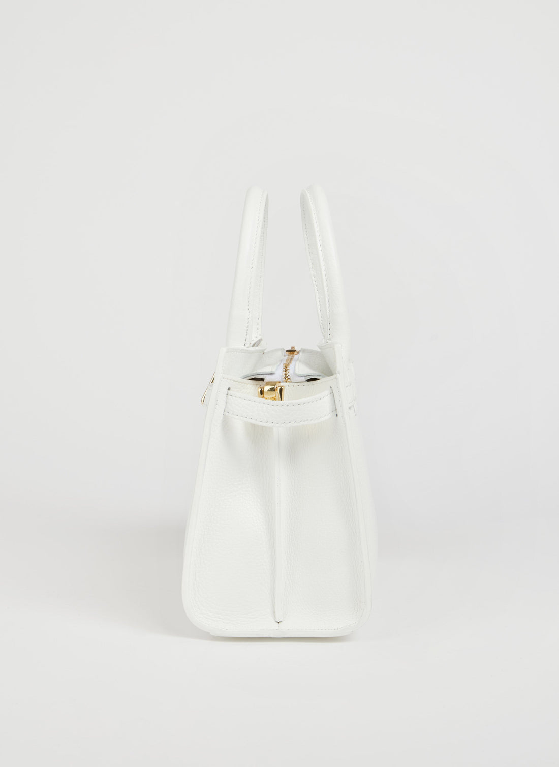 Grace Bag in Togo Leather White
