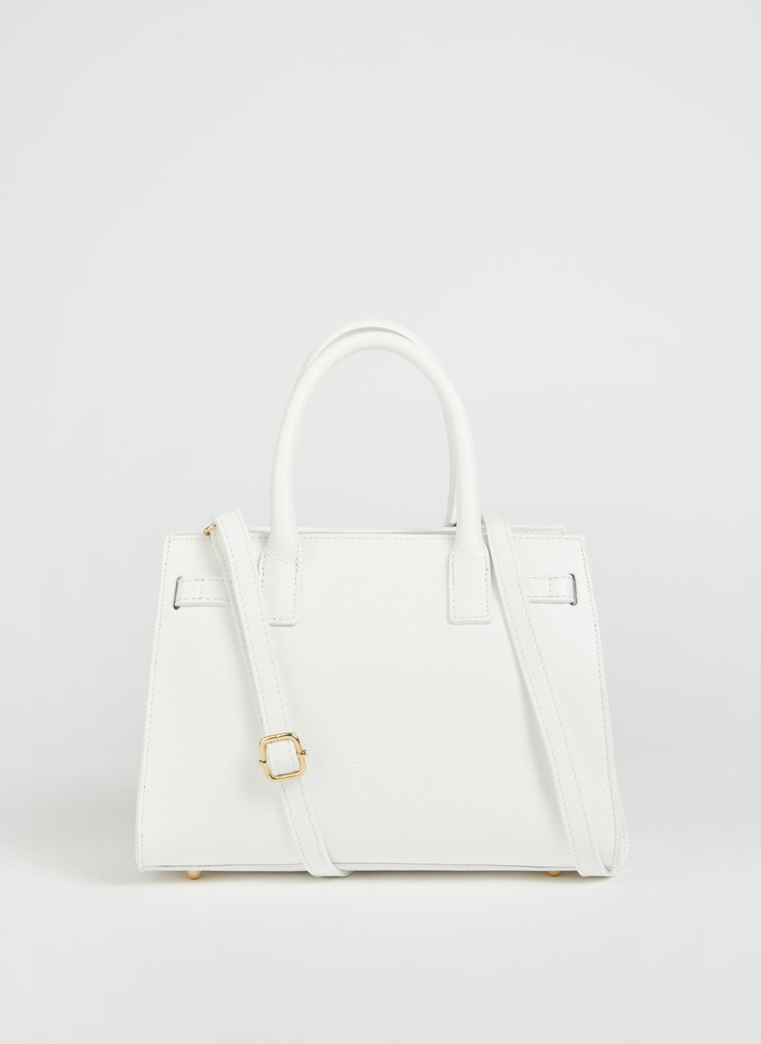 Grace Bag in Togo Leather White