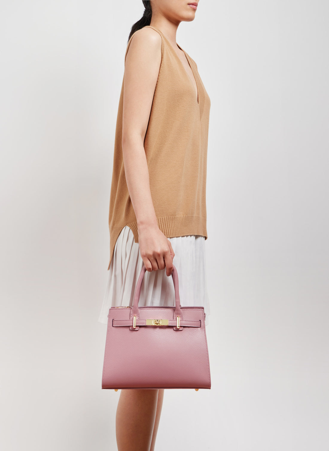 Grace Bag in Antique Pink Togo Leather
