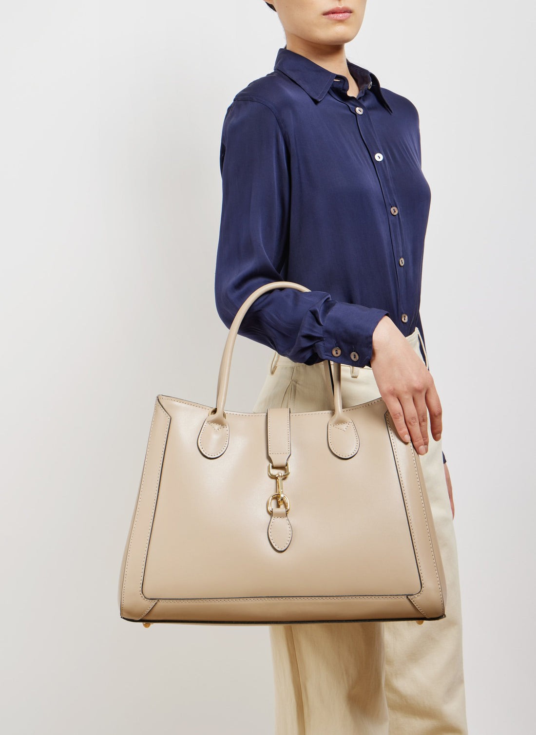 Chloe Bag in Light Taupe Brushed Leather