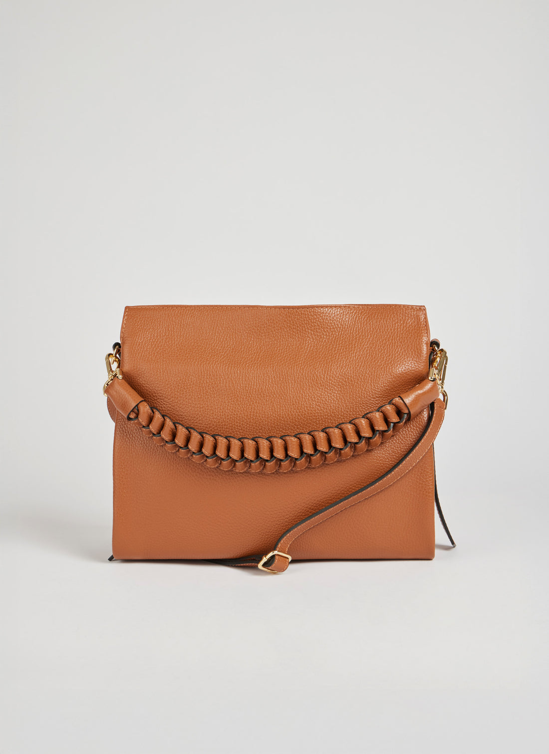 Braid Bag in Tan Dollar Leather