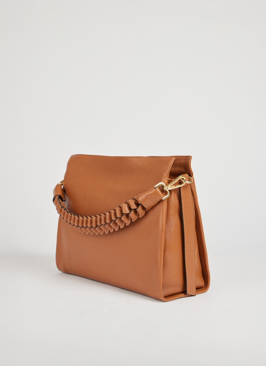 Braid Bag in Tan Dollar Leather