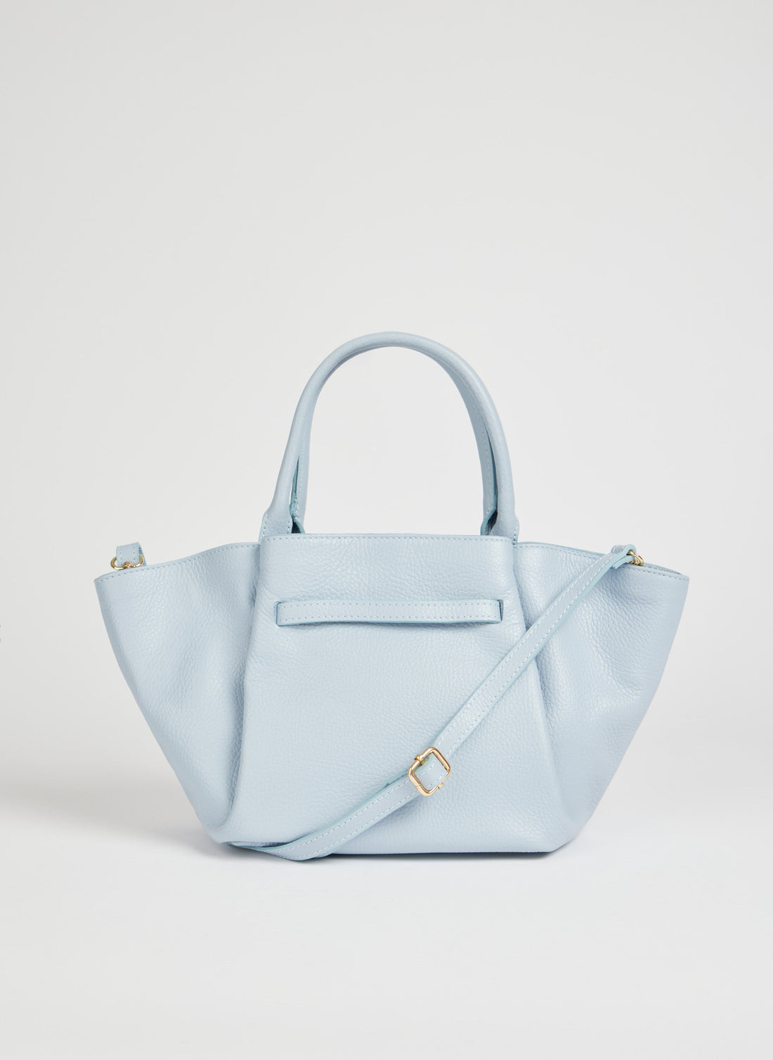 Charlène Bag in Togo Leather Light Blue