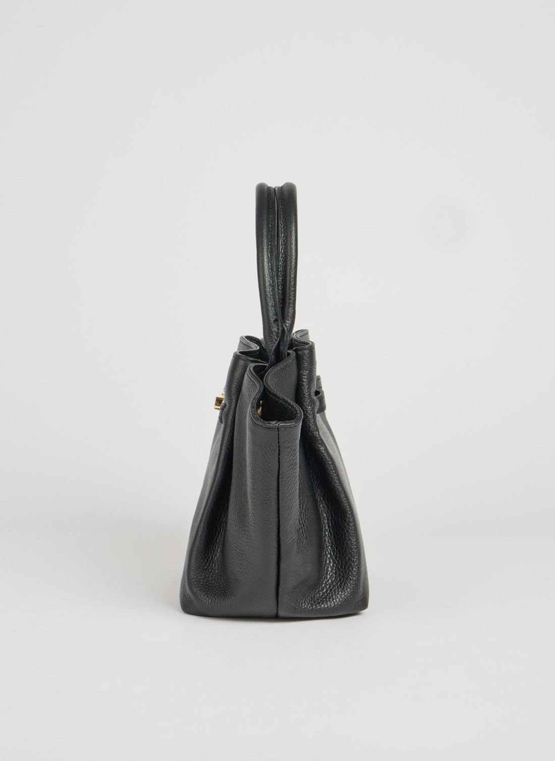 Charlène Bag in Togo Leather Black