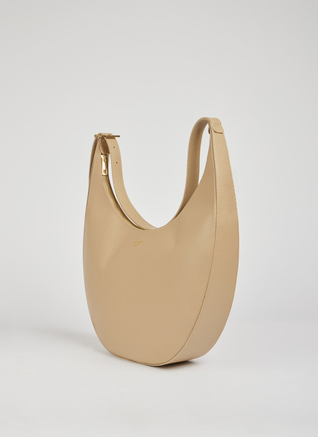Lèa Bag in Dollar Leather Light Taupe