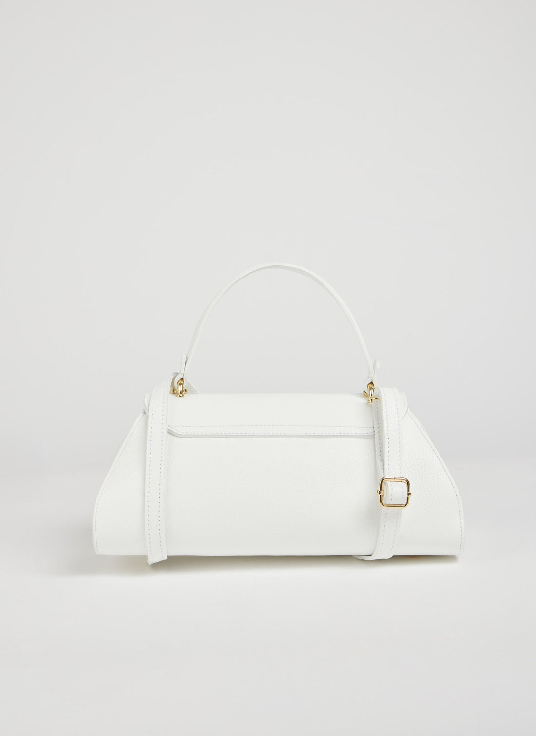 Florence Bag in Togo Leather White