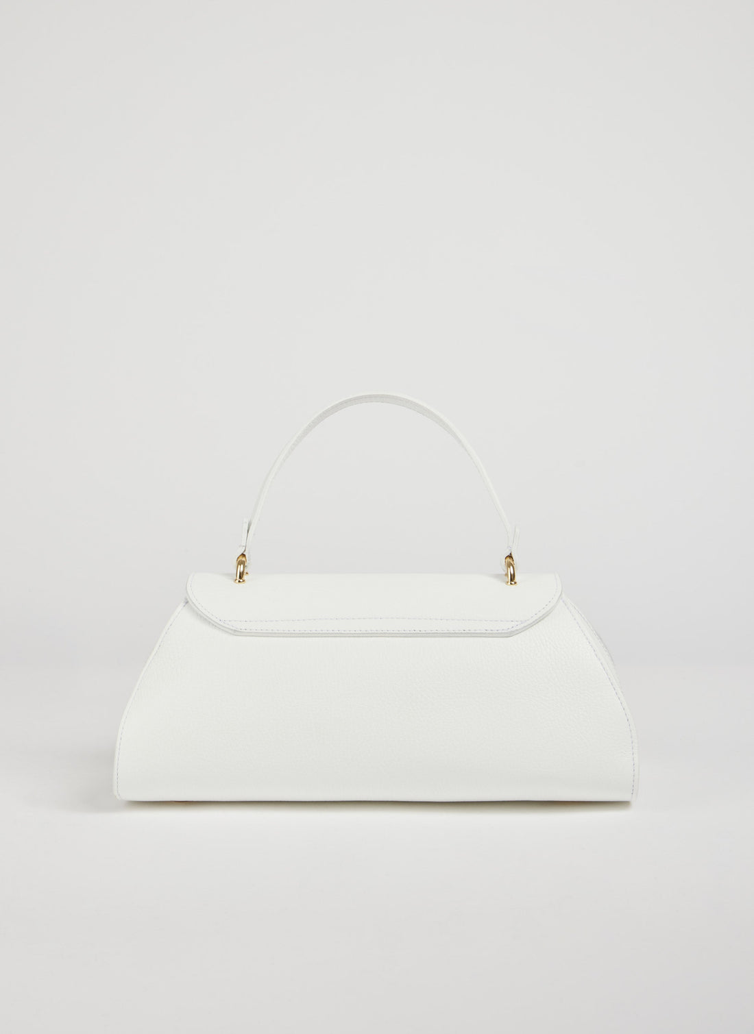 Florence Bag in Togo Leather White