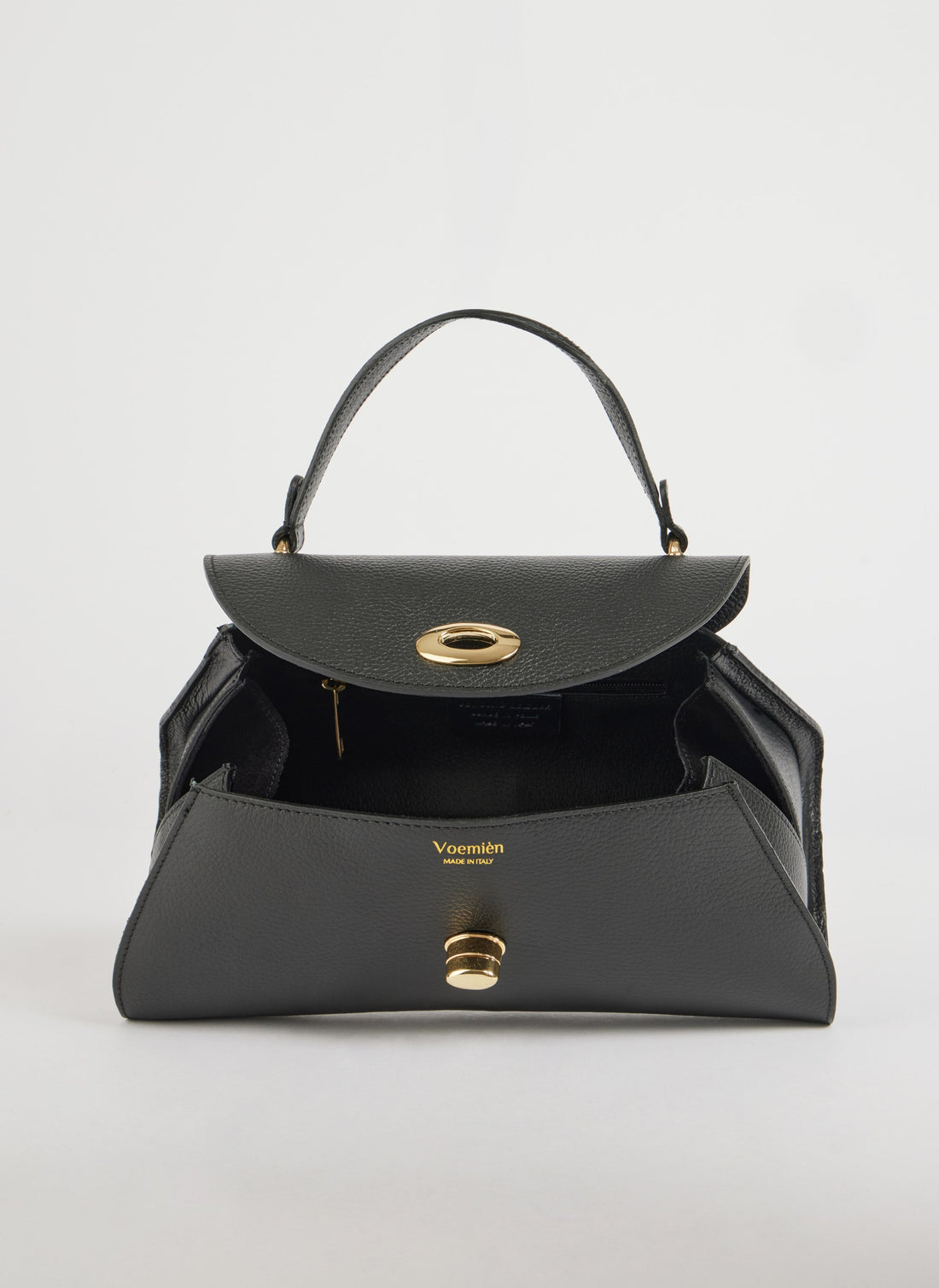 Florence Bag in Togo Leather Black