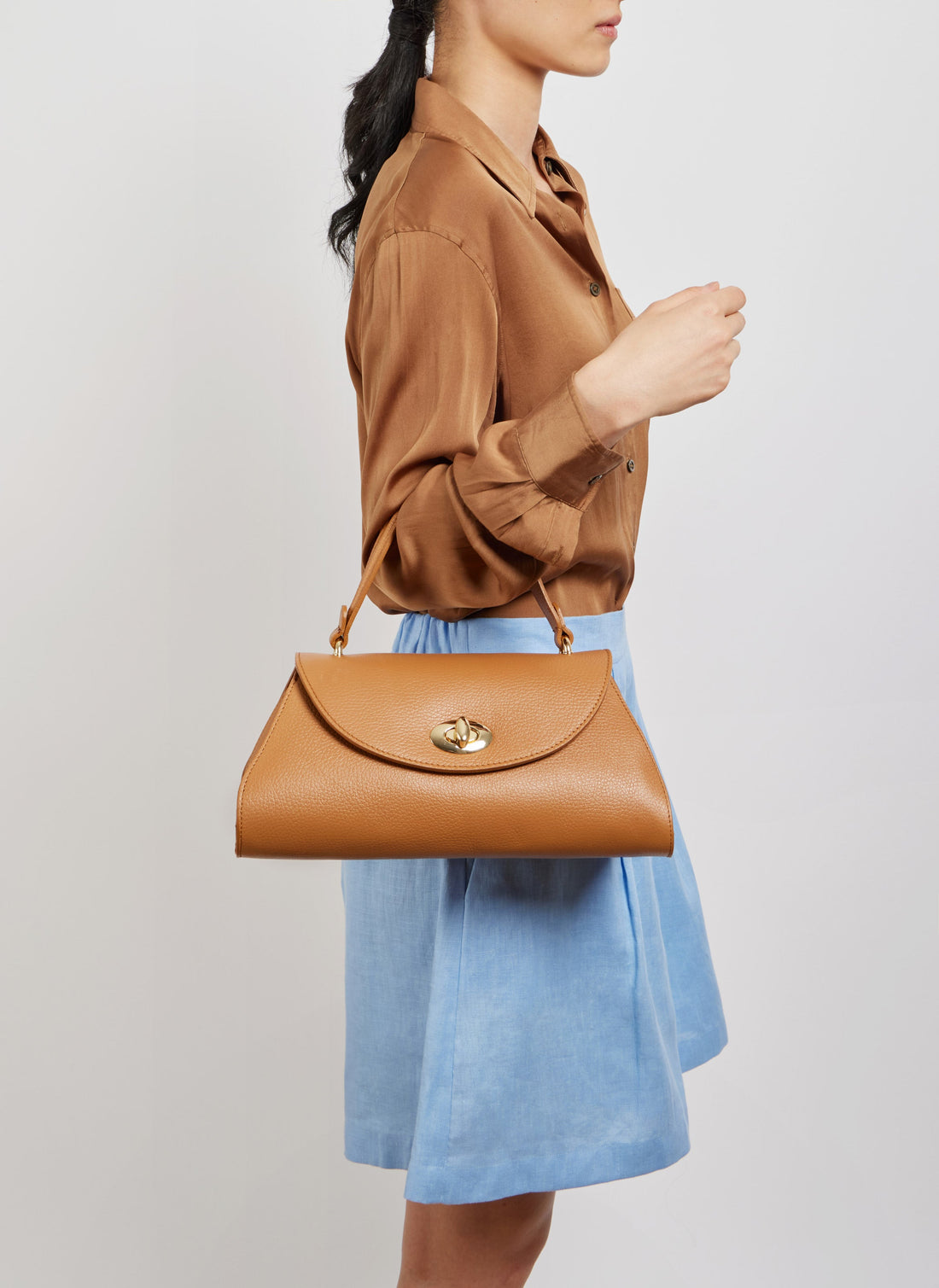 Florence Bag in Togo Leather Tan