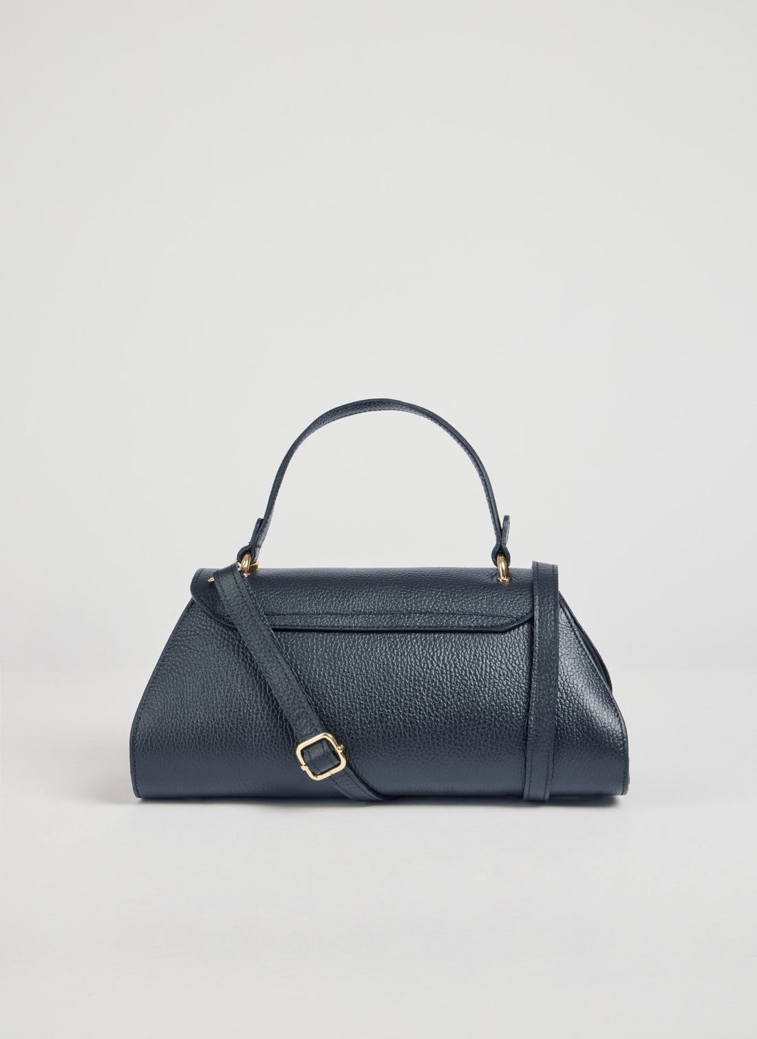 Florence Bag in Togo Leather Blue Navy