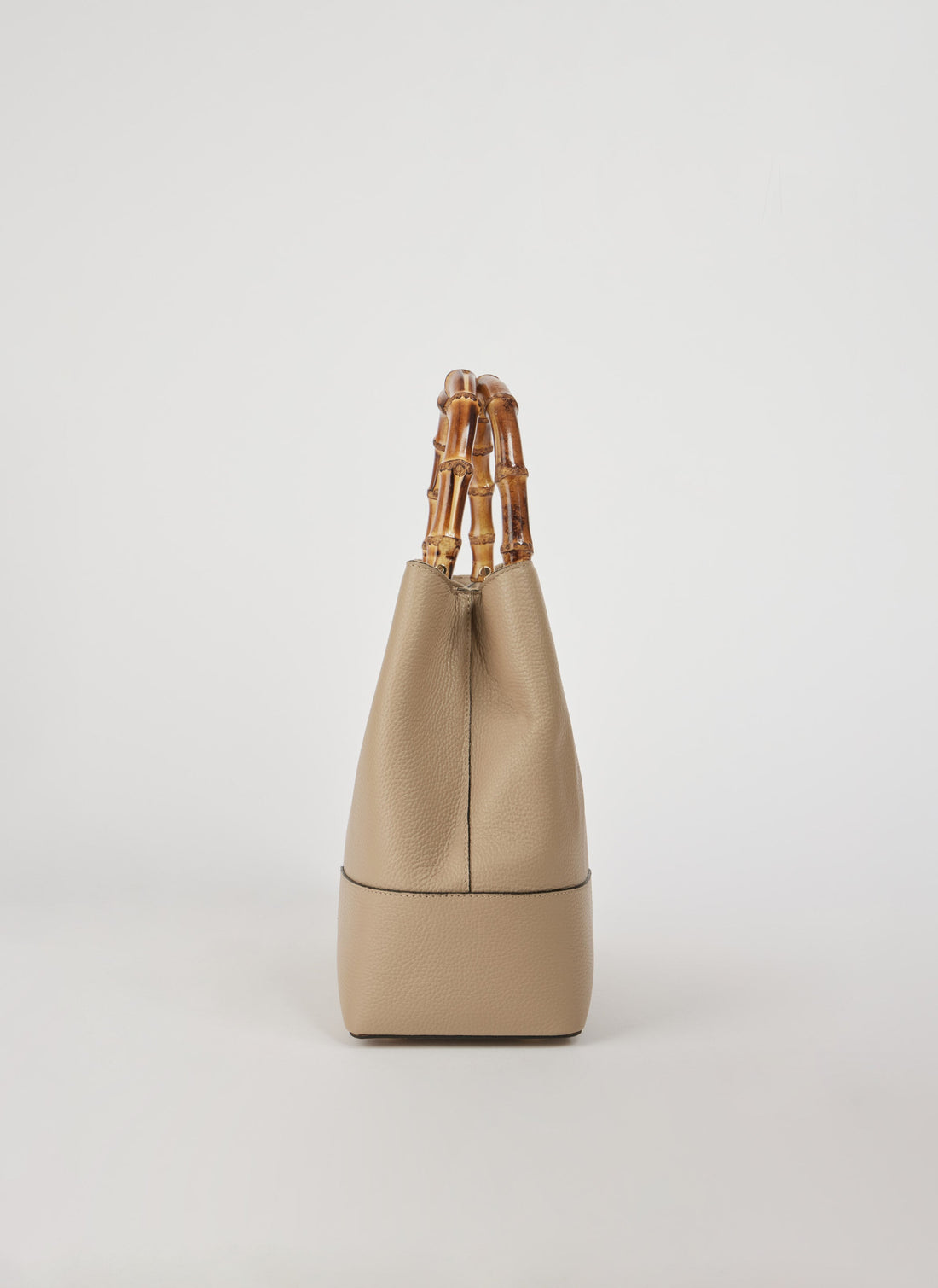 Bamboo Babe Bag in Dollar Leather Light Taupe