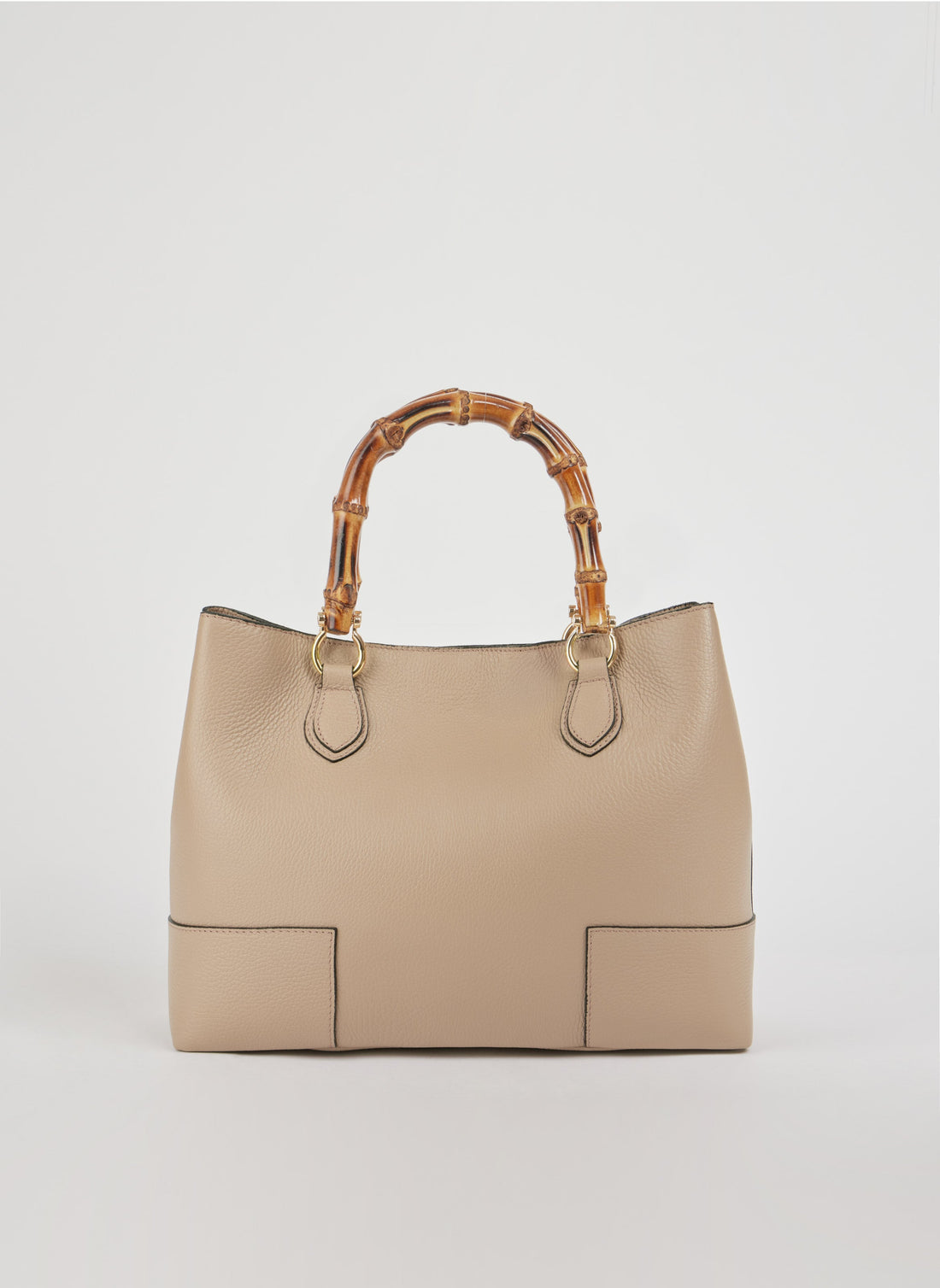 Bamboo Babe Bag in Dollar Leather Light Taupe