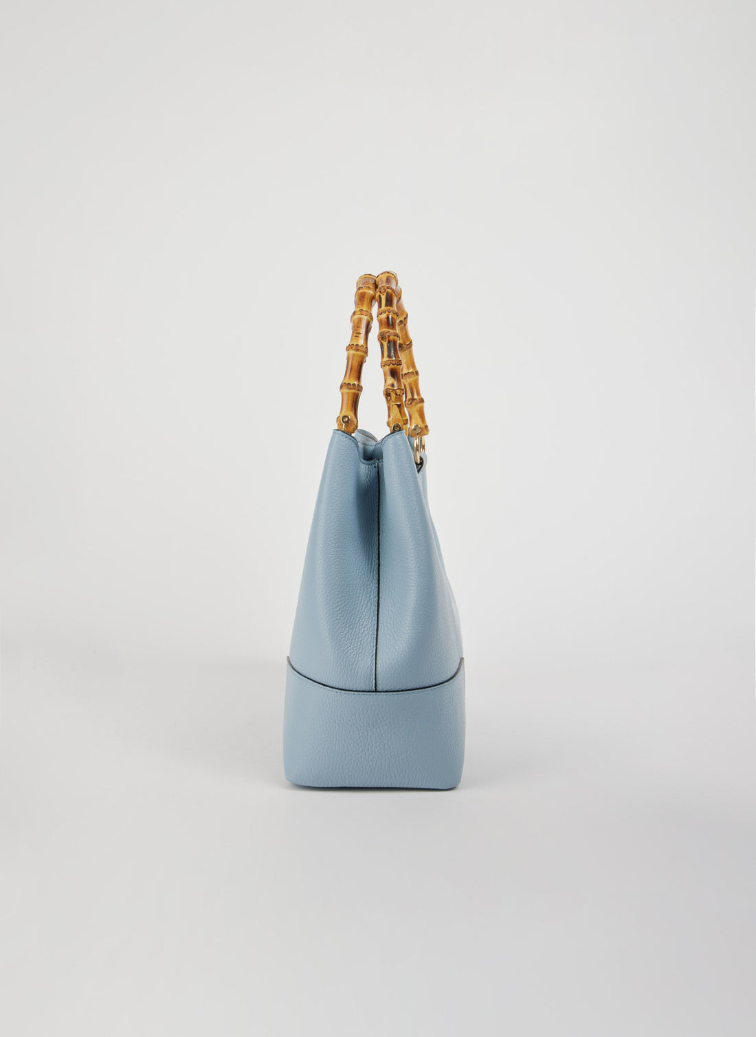 Bamboo Babe Bag in Dollar Leather Sky Blue Dust