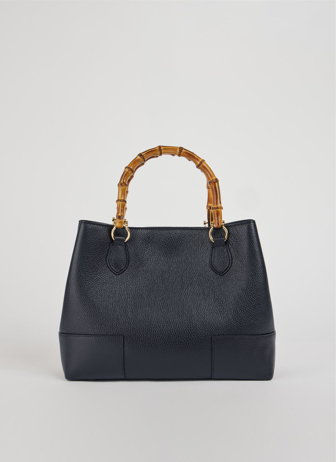 Bamboo Babe Bag in Navy Blue Dollar Leather
