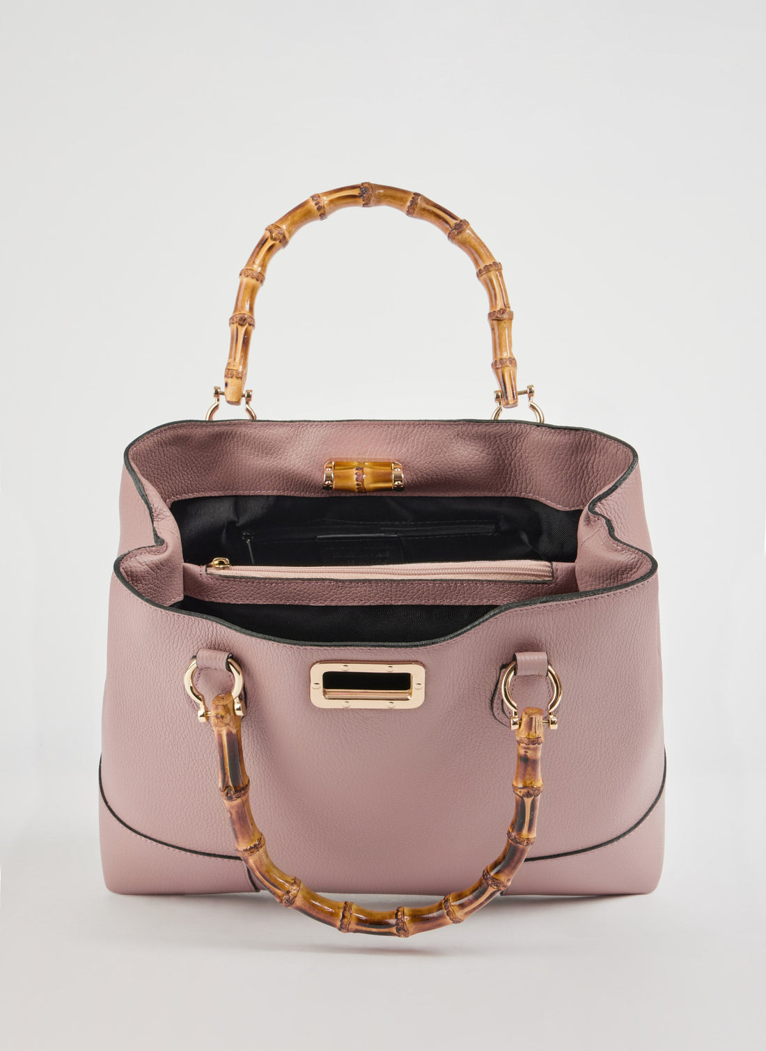 Bamboo Babe Bag in Dollar Leather Powder Pink