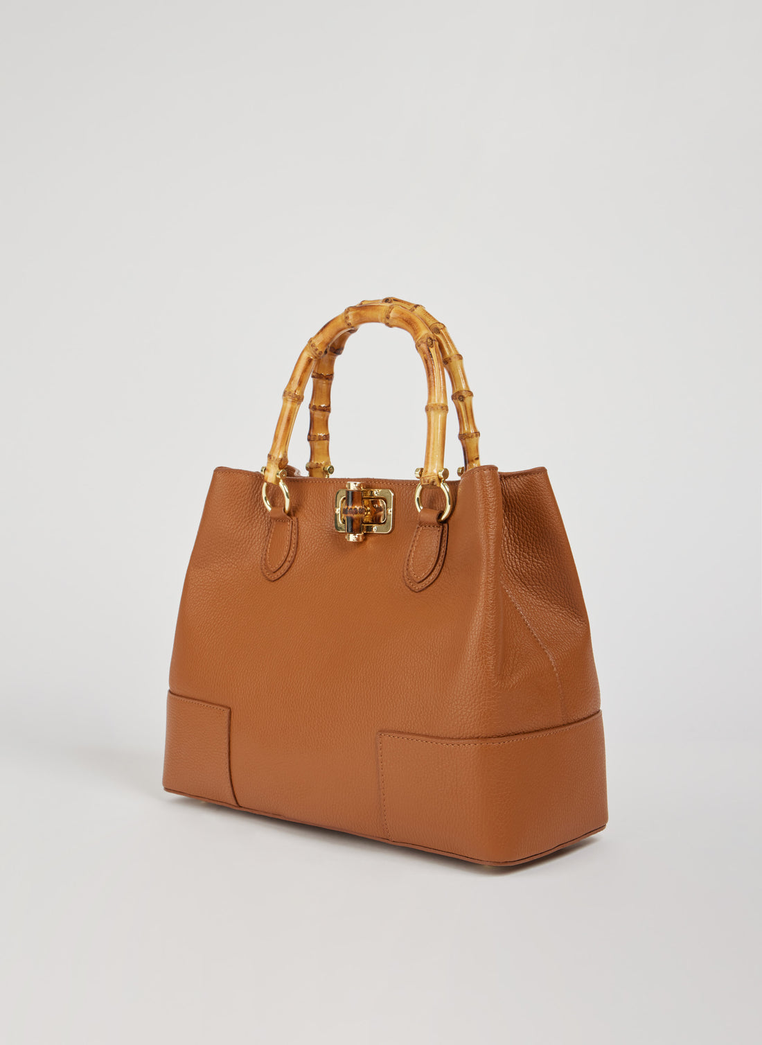 Bamboo Babe Bag in Tan Dollar Leather