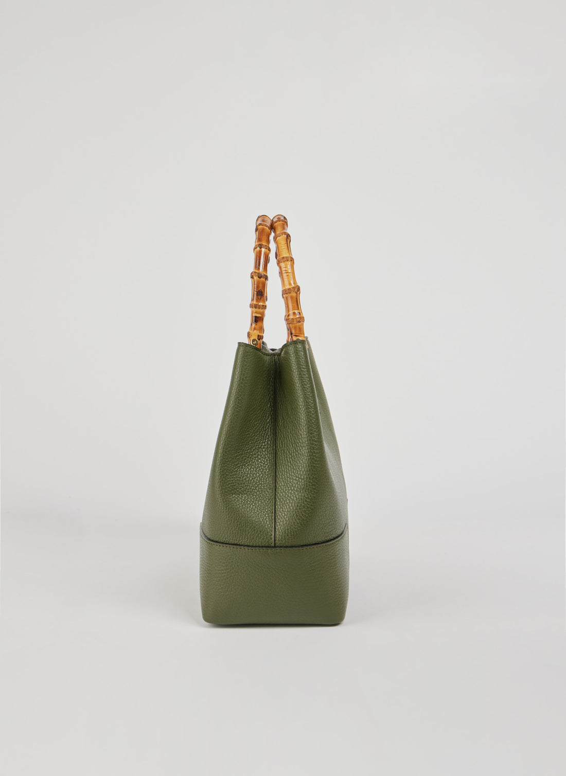 Bamboo Babe Bag in Military Green Dollar Leather