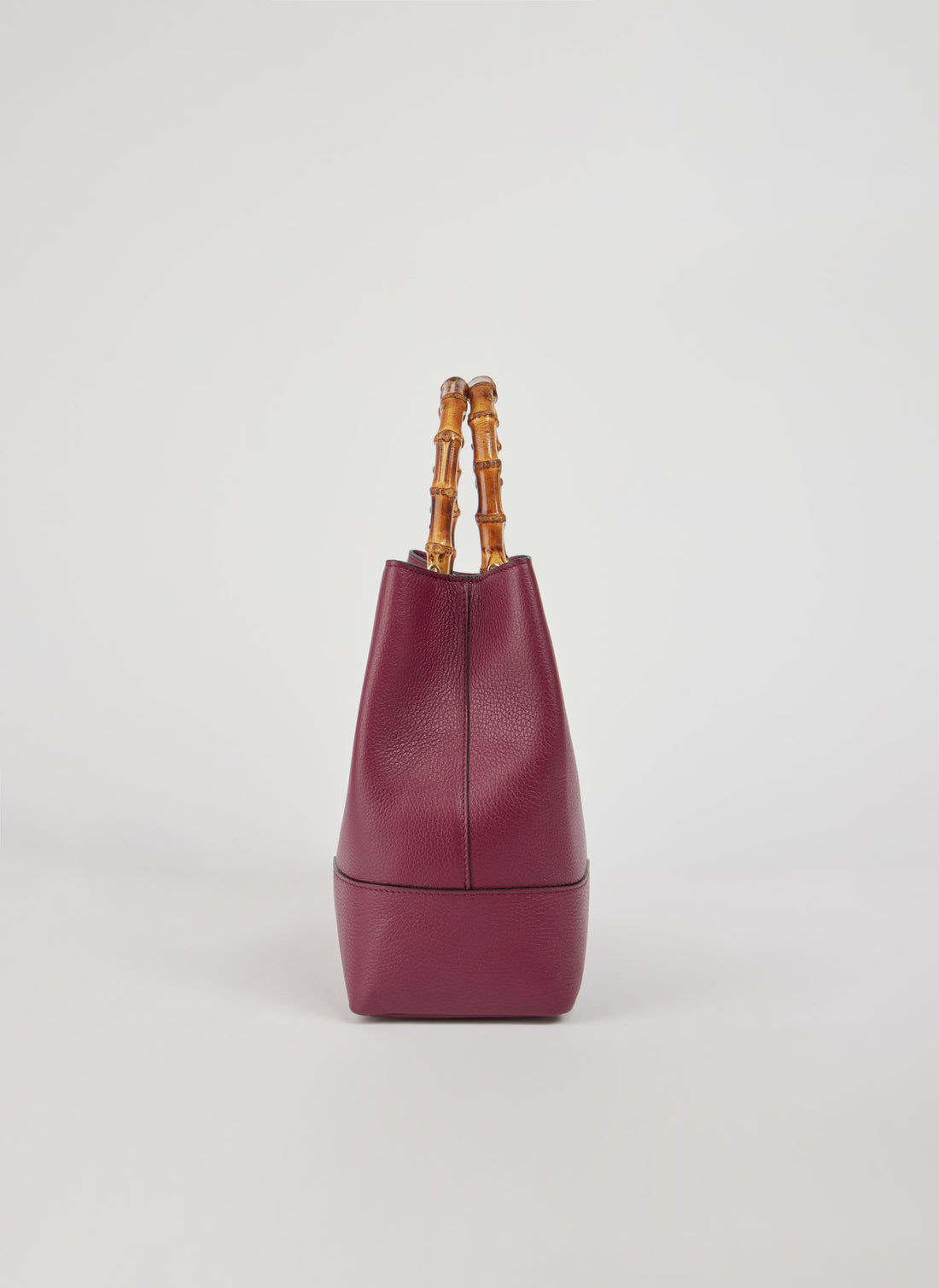 Bamboo Babe Bag in Burgundy Dollar Leather