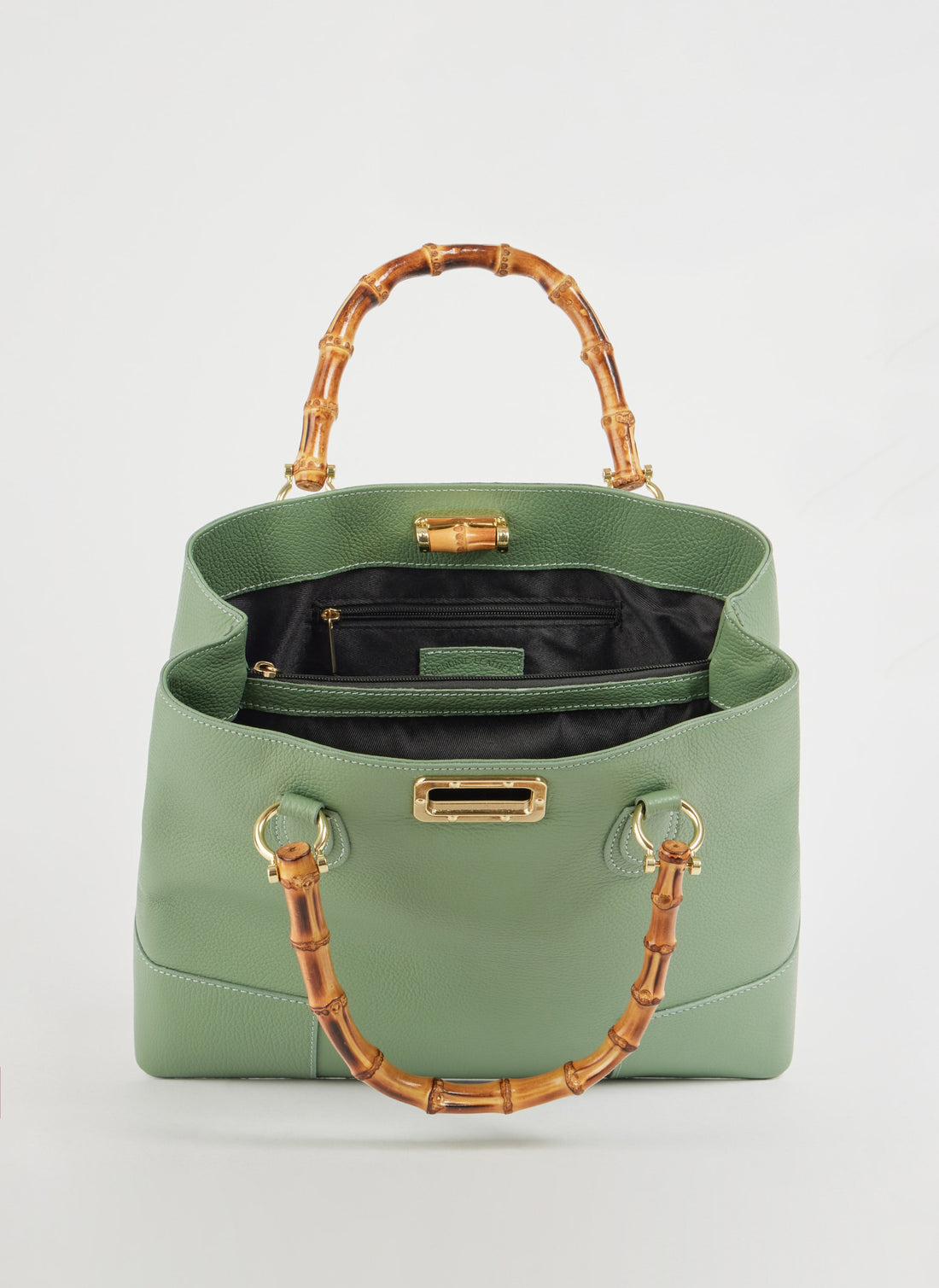 Bamboo Babe Bag in Dollar Leather Mint