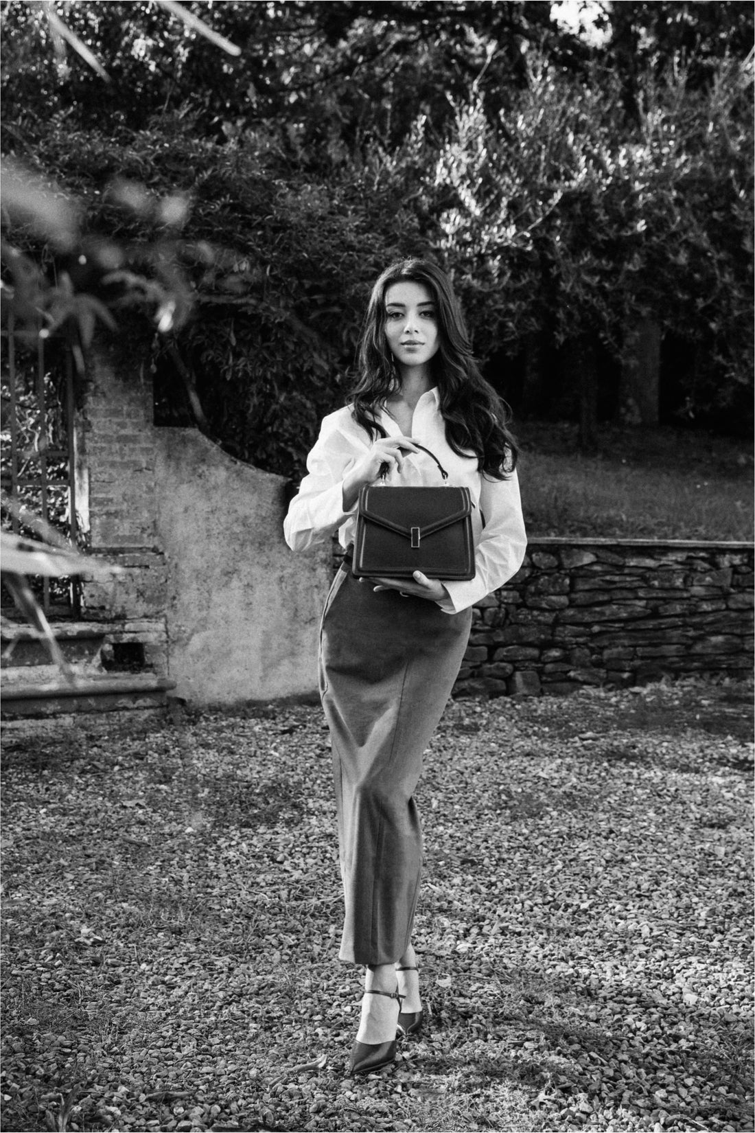 Adelaide Bag in Black Saffiano Leather