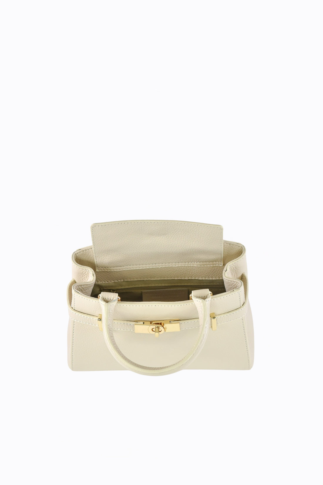 Valentine Bag in Togo Leather Beige