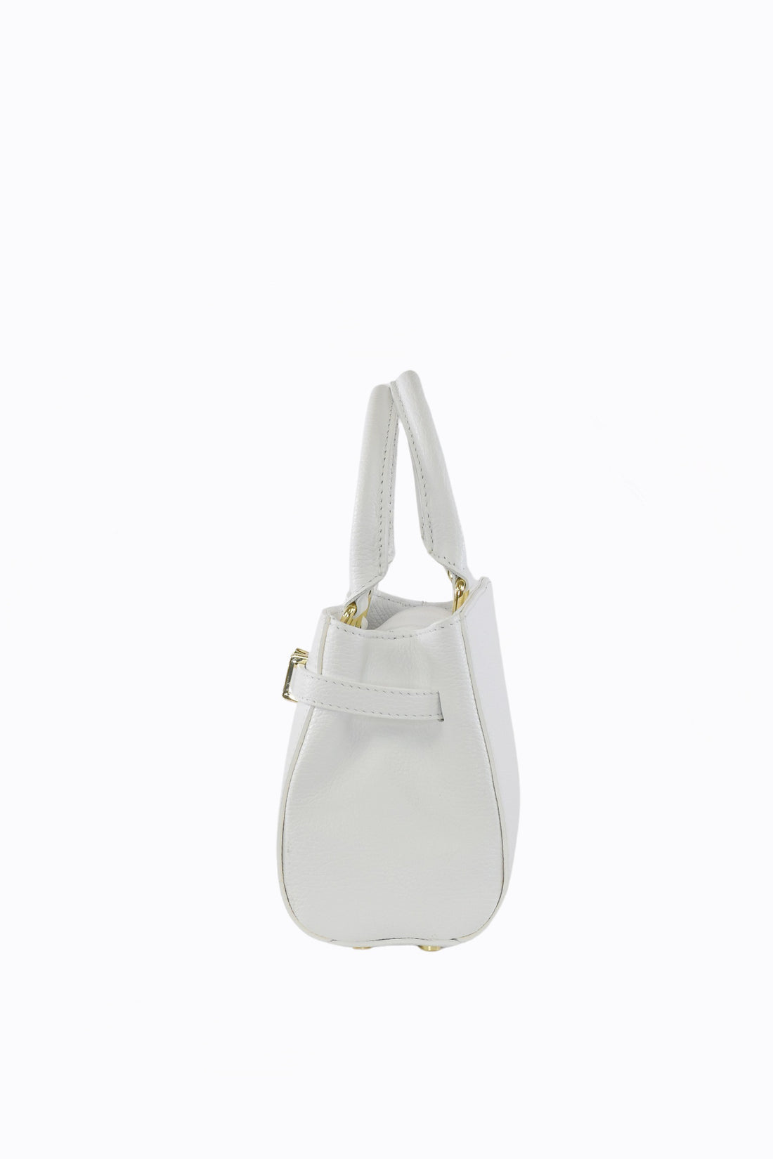 Valentine Bag in Togo Leather White