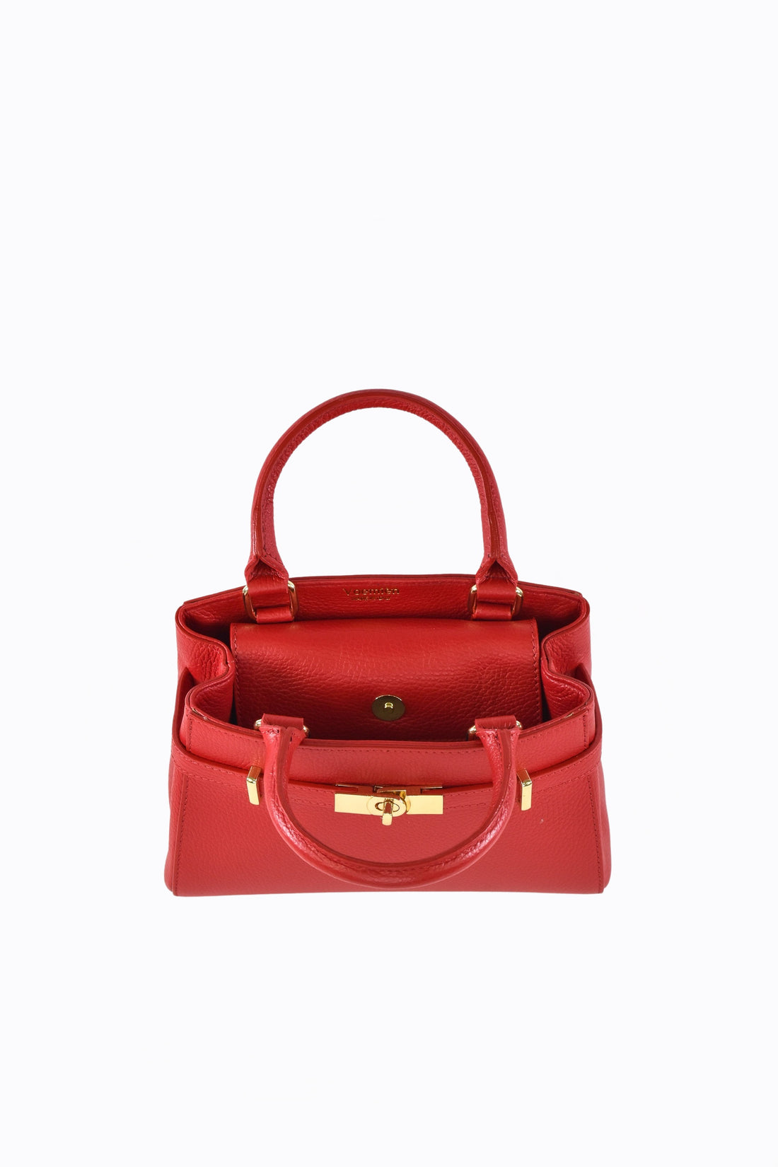 Valentine Bag in Togo Leather Red