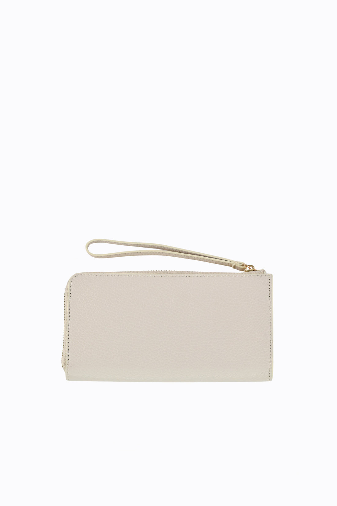 Valentine Clutch Wallet in Togo Leather Beige