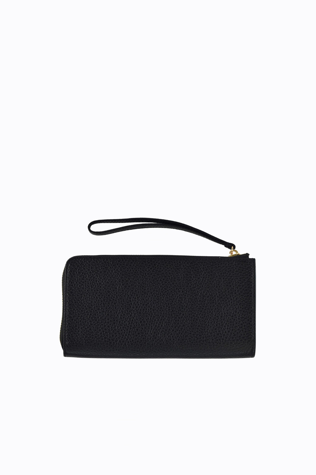 Valentine Clutch Wallet in Togo Leather Black