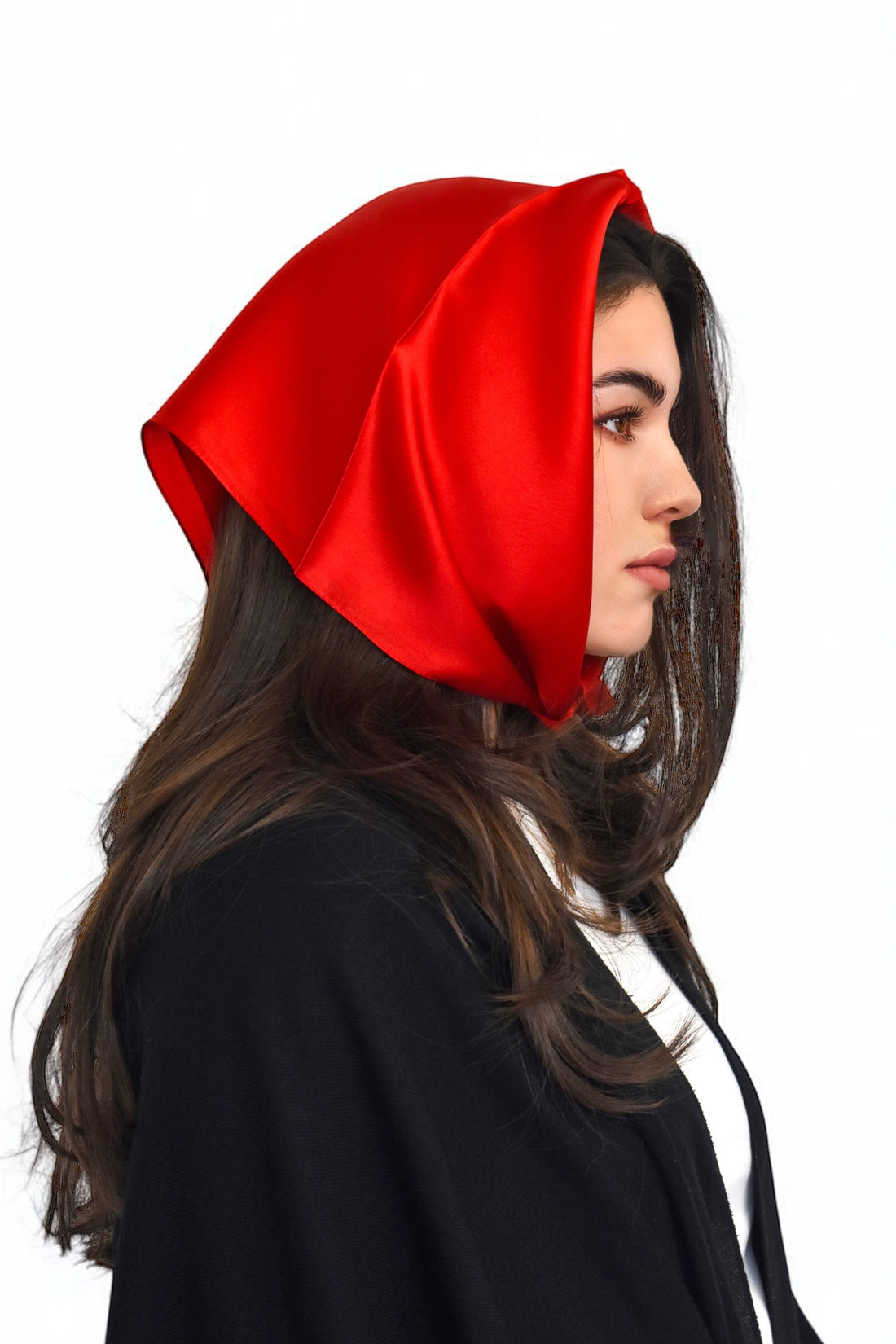Valentine Scarf in Red Silk