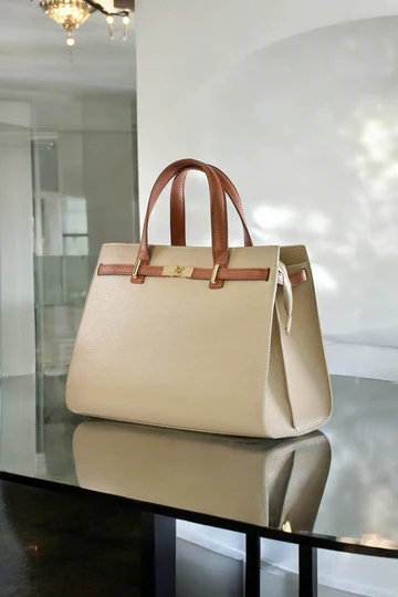 Grace XL Limited Edition Bag in Light Taupe Togo Leather