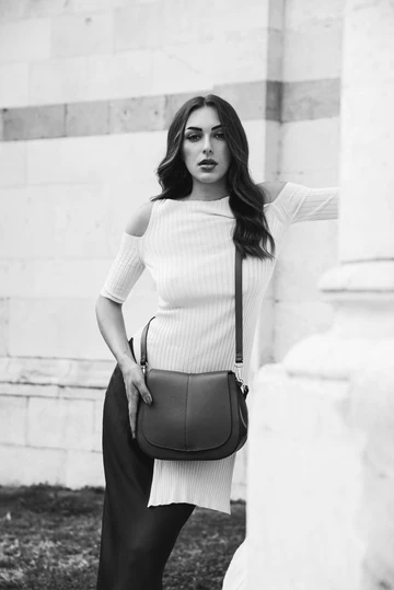 Sofìa Bag in Light Taupe Dollar Leather