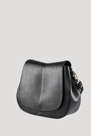 Sofìa Bag in Black Dollar Leather