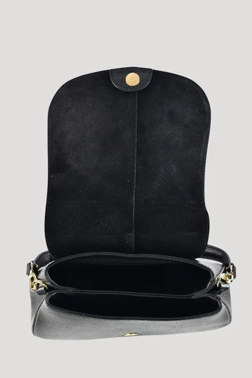 Sofìa Bag in Black Dollar Leather
