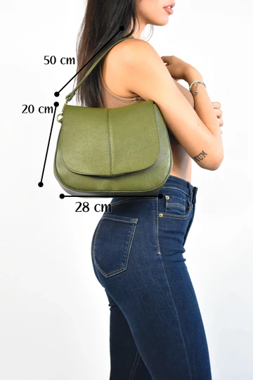 Sofìa Bag in Military Green Dollar Leather