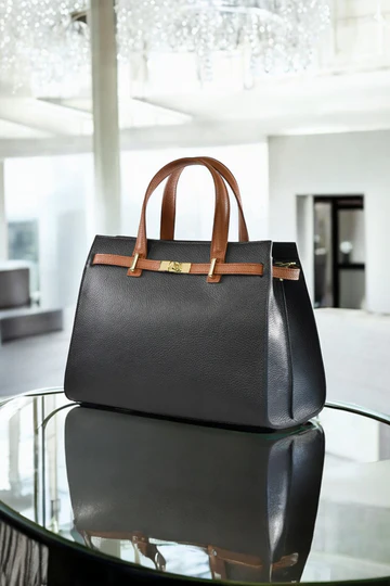 Grace XL Limited Edition Bag in Black Togo Leather