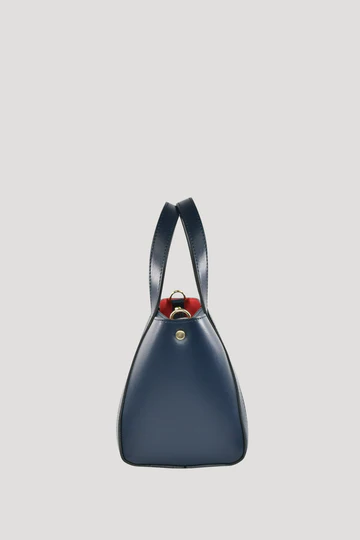 Eleonor Bag in Blue Saffiano Leather